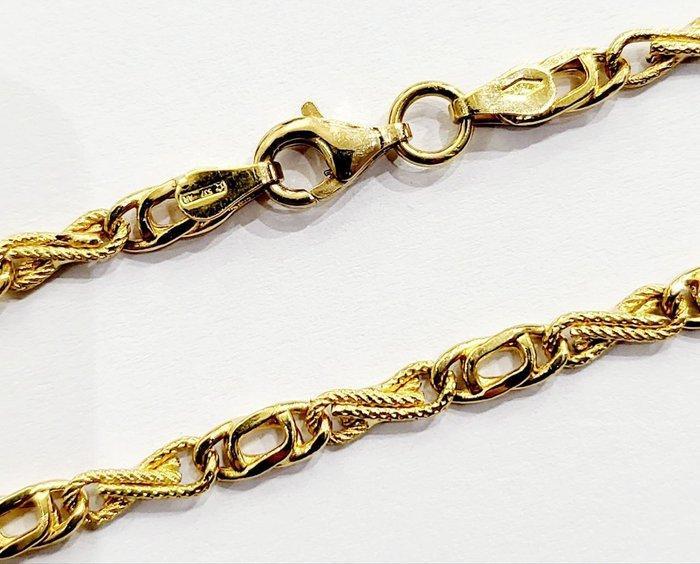 Ketting met hanger - 18 karaat Geel goud, Witgoud, Handtassen en Accessoires, Antieke sieraden
