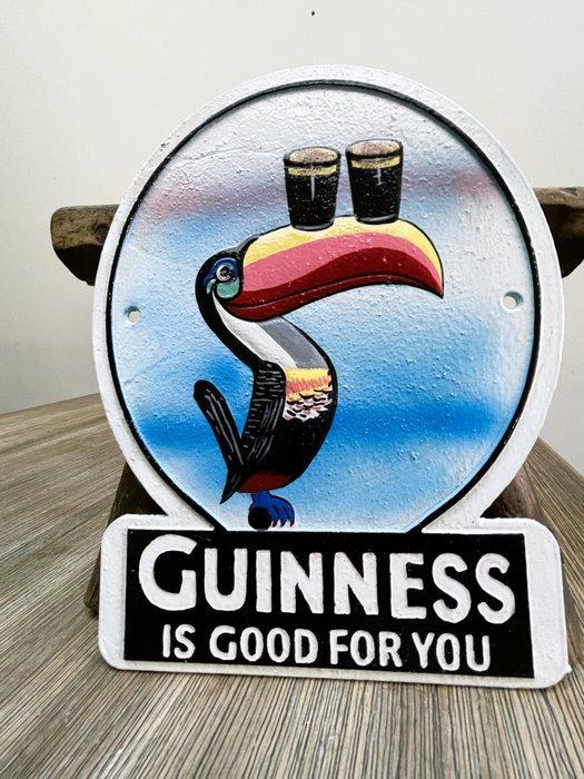Guinness - Reclamebord - Gietijzer, Antiek en Kunst, Antiek | Wandborden en Tegels
