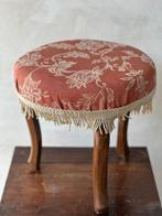Tabouret - Bois, Textile - Tabouret Pouf Classique, Antiek en Kunst