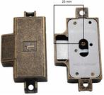 Spanjoletslot 25 mm rechts brons, Klink of Kruk