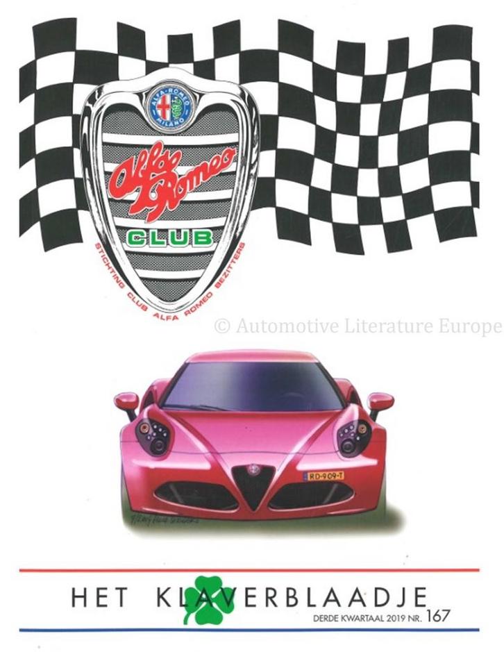 2019 ALFA ROMEO CLUB HET KLAVERBLAADJE 167 NEDERLANDS, Boeken, Auto's | Folders en Tijdschriften