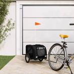 vidaXL Hondenfietstrailer oxford stof en ijzer zwart, Verzenden, Nieuw