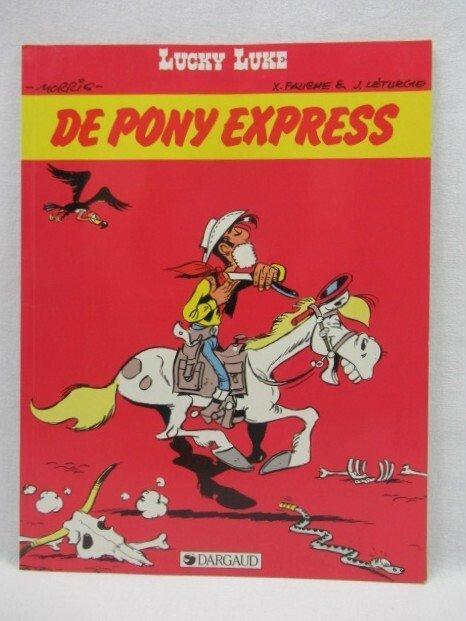 Lucky Luke T29 - De Pony Express avec timbre et dédicace par, Boeken, Stripverhalen