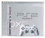 Playstation 2 Console Slim Zilver + Sony Controller in Doos, Games en Spelcomputers, Spelcomputers | Sony PlayStation 2, Ophalen of Verzenden