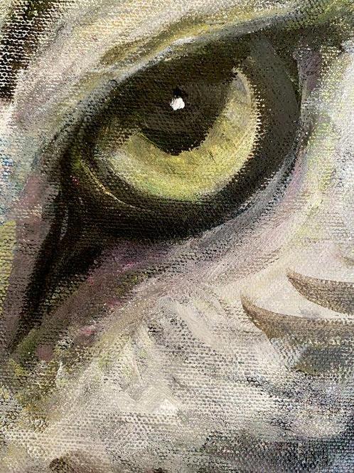 Anna Dart - Wolfs Eyes, Antiek en Kunst, Kunst | Schilderijen | Modern