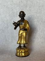 (Zonder Minimumprijs) Monnik - Verguld Brons - Tibet - 20e, Antiek en Kunst