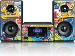 Stereo set met Radio - CD Speler - Met Bluetooth - Graffiti, Audio, Tv en Foto, Stereoketens, Verzenden, Nieuw