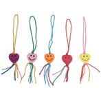 Fako Bijoux - Hartje Mix Smile Geluksbrenger - Gelukshanger, Diversen, Cadeauverpakkingen, Verzenden, Nieuw