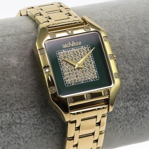 GEOVANI - Swiss Diamond Watch - GOL591-GG-DD-12 - Zonder, Handtassen en Accessoires, Horloges | Heren