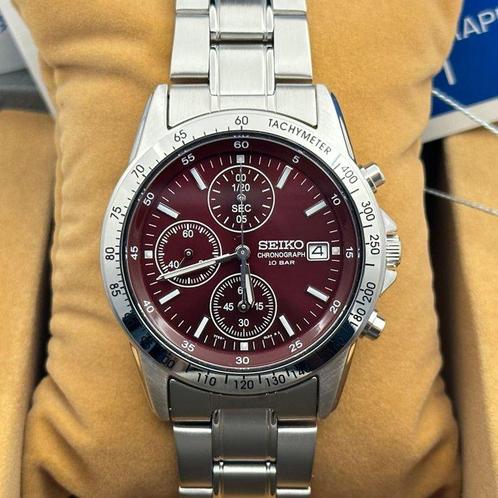 Seiko Homme Homme Chronographe Cadran Rouge Montres