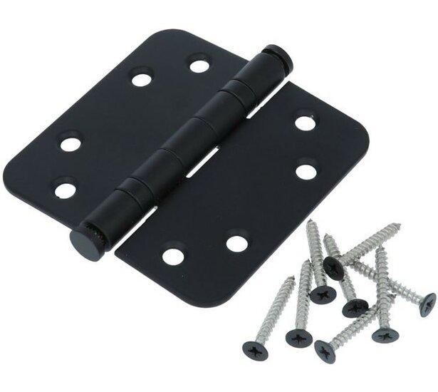 Kogellagerscharnier 8989 mm ronde hoek mat zwart, Bricolage & Construction, Serrurerie de bâtiment & Dispositif de fermeture, Enlèvement ou Envoi