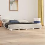 vidaXL Bedframe massief grenenhout wit 160x200 cm, Huis en Inrichting, Slaapkamer | Bedden, Verzenden, Nieuw