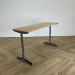 Eromes schooltafel (hxbxd) 77x130x50 cm,  beuken - grijs, Maison & Meubles, Pièces pour table