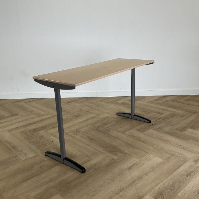 Eromes schooltafel (hxbxd) 77x130x50 cm,  beuken - grijs, Huis en Inrichting, Tafelonderdelen, Gebruikt