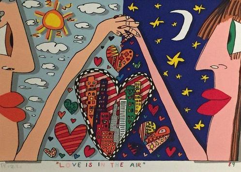 James Rizzi (1950-2011) - Love is in the air, Antiek en Kunst, Kunst | Designobjecten