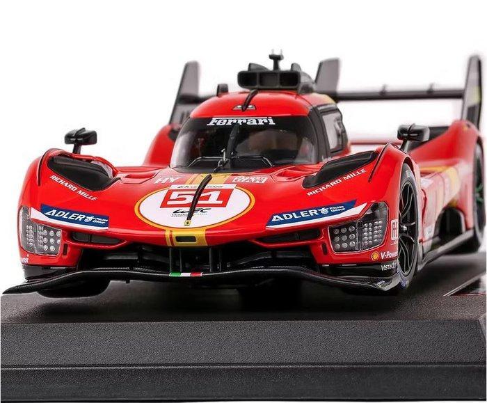 Bburago 1:18 - Model raceauto - Ferrari 499P #51 24h Le Mans, Hobby en Vrije tijd, Modelauto's | 1:5 tot 1:12
