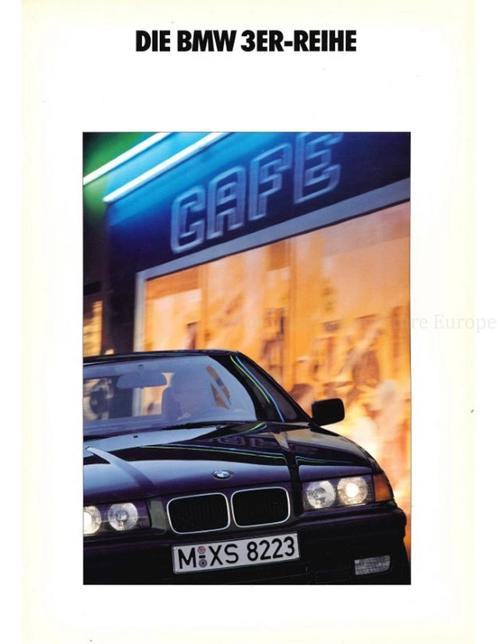1991 BMW 3 SERIE BROCHURE DUITS, Livres, Autos | Brochures & Magazines