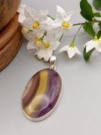 Uniek stuk juweel in 925 zilver met multicolore fluoriet van