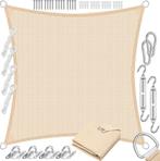 Schaduwdoek - Zonnezeil - Vierkant - 5x5 m - Creme - KESSER®, Verzenden, Nieuw