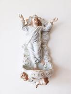 Antiek Wijwatervat - Grand Bénitier en porcelaine - Jésus et