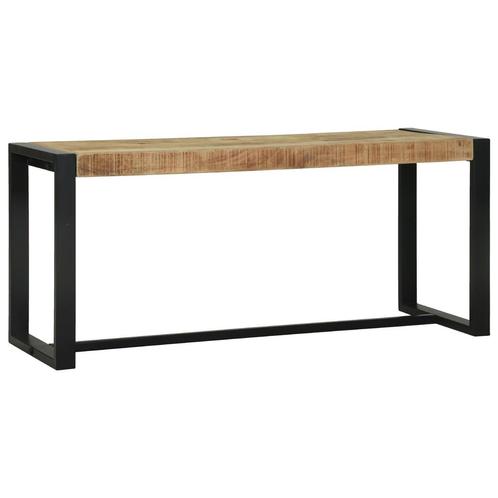 vidaXL Bank 100x35x45 cm Massief Ruw Hout Mango, Huis en Inrichting, Overige Huis en Inrichting, Nieuw, Verzenden