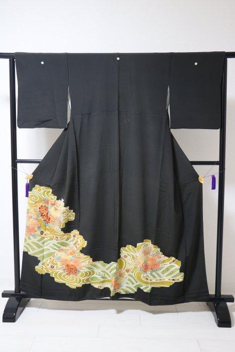 kimono- kurotomesode-japan - Kimono, Antiek en Kunst, Antiek | Overige Antiek