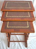 Tables gigognes (3) - Bois, Faux cuir - Conception imitation