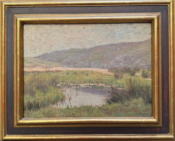 Roger Cailliot (1862–?) - Paesaggio lacustre, Antiek en Kunst, Kunst | Schilderijen | Klassiek