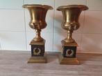 Gobelet (2) - Bronze patiné - Vases en bronze Médicci / ur, Antiek en Kunst
