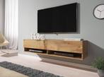 TV-Meubel Asino - Eiken - 140 cm, Huis en Inrichting, Kasten |Televisiemeubels, Overige materialen, 100 tot 150 cm, Verzenden