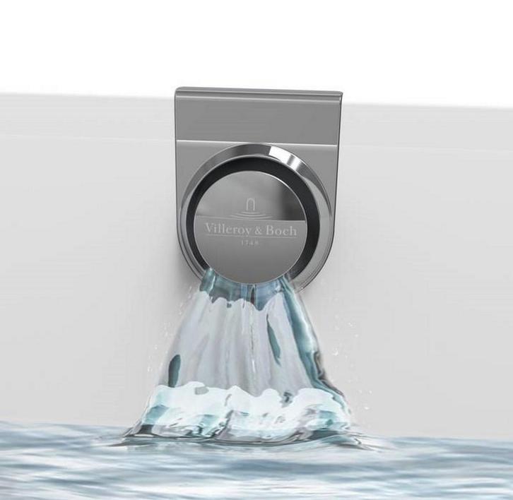 Watertoevoer Villeroy & Boch In Overloop Voor Oberon Ligbad, Doe-het-zelf en Bouw, Sanitair, Bad, Nieuw, Chroom, Ophalen of Verzenden