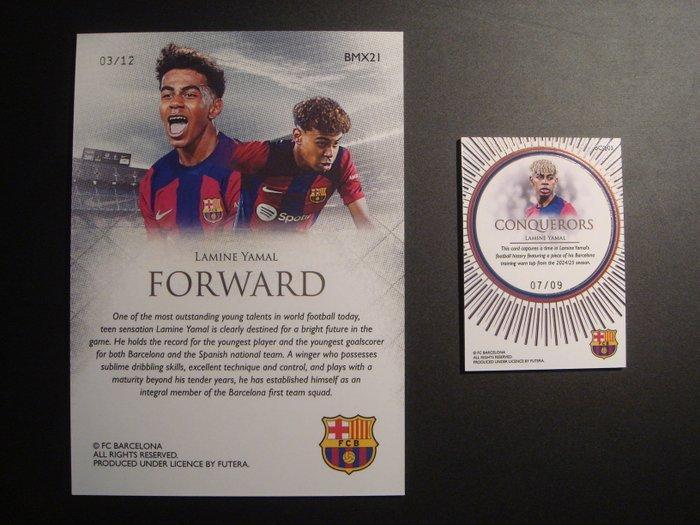 2024/25 Futera Conquerors Lamine Yamal Memorabilia kaart,, Verzamelen, Stickers