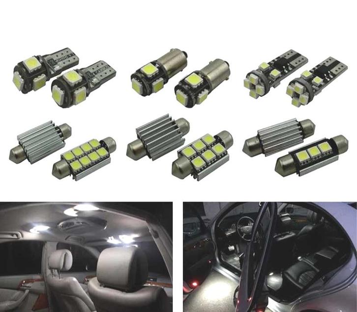 KIT 13 AMPOULES LED INTERIEUR POUR MERCEDES CLA CLASSE C117, Auto-onderdelen, Verlichting, Verzenden