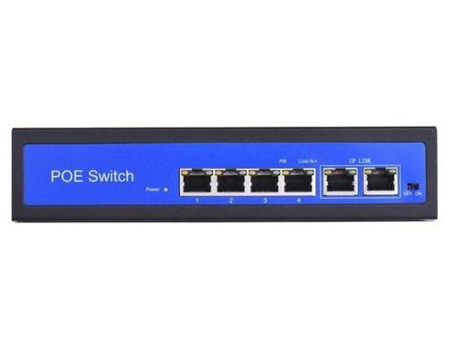 Veiling - Universele PoE Switch 4-poorts Gigabit + 2 uplink, Computers en Software, Netwerk switches