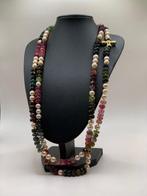 Collier - 18 carats Or jaune - Perle - Tourmaline, Nieuw