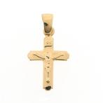 Gouden hanger van kruis met corpus | INRI (religieus), Handtassen en Accessoires, Ophalen of Verzenden, Gebruikt, Goud, Overige merken
