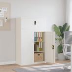 vidaXL Archiefkast 90x40x145 cm staal wit, Huis en Inrichting, Kasten | Overige, Verzenden, Nieuw