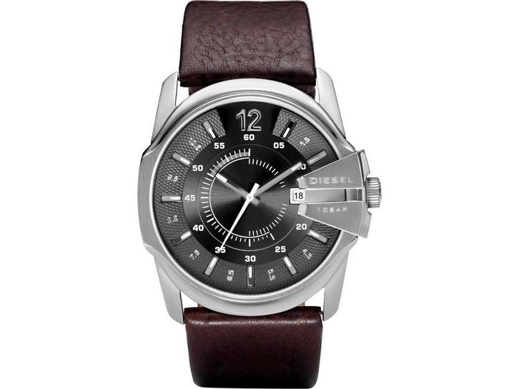 Diesel Master Chief DZ1206 - Herenhorloge 45 mm -, Kleding | Heren, Overige Herenkleding, Zo goed als nieuw, Verzenden