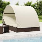 vidaXL Ligbed 2-persoons met rond dak 211x112x140 cm poly, Tuin en Terras, Ligbedden, Verzenden, Nieuw