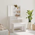 vidaXL Kaptafelset 74,5x40x141 cm wit, Verzenden, Nieuw