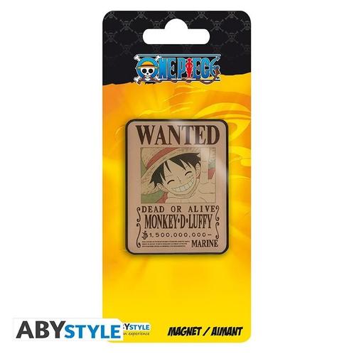 One Piece Wanted Luffy Premium Magneet, Verzamelen, Film en Tv, Ophalen of Verzenden