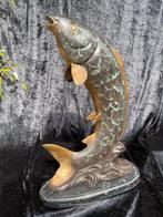 Sculpture, koi - 45 cm high - 45 cm - Bronze patiné, Bronze, Antiek en Kunst