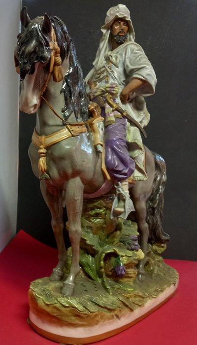 Scheibe-Alsbach - sculptuur, Arabo a cavallo - 55 cm -, Antiek en Kunst, Antiek | Glaswerk en Kristal