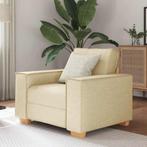vidaXL Sofa Stoel Crème 60 cm Stof, Huis en Inrichting, Zetels | Zetels, Verzenden, Nieuw