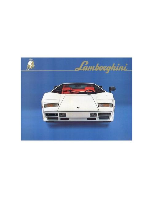 1982 LAMBORGHINI COUNTACH LP500 S BROCHURE, Livres, Autos | Brochures & Magazines