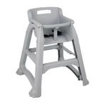 Stapelbare PP grijze kinderstoel | Zithoogte 49cm |, Verzenden, Nieuw in verpakking