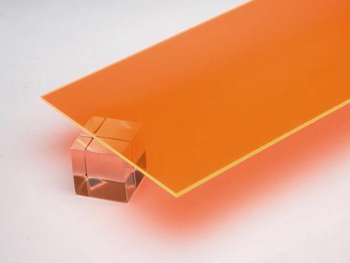 Acrylaat (PMMA) basisplaat (transparant oranje, 50x30 cm, 3, Doe-het-zelf en Bouw, Gereedschap | Overige machines, Nieuw, Verzenden