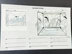 Walt Disney - Productie storyboardpagina met de hand