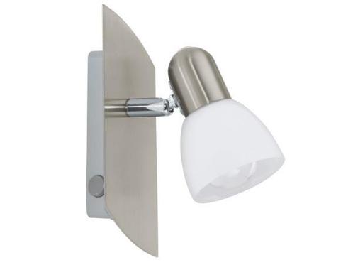 Veiling - EGLO ENEA wand-/plafondspot nikkel-mat E14 190x70m, Huis en Inrichting, Lampen | Spots