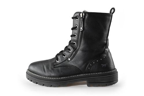 Mustang Veterboots in maat 38 Zwart | 5% extra korting, Kleding | Dames, Schoenen, Zwart, Gedragen, Overige typen, Verzenden